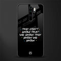 they don't know that we know - friends glass case for redmi note 8 pro image