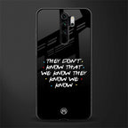 they don't know that we know - friends glass case for redmi note 8 pro image