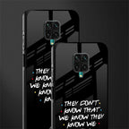 they don't know that we know - friends glass case for redmi note 9 pro image-2