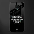 they don't know that we know - friends glass case for redmi note 9 pro image