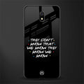 they don't know that we know - friends glass case for redmi 8a image