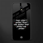 they don't know that we know - friends glass case for redmi 8a image