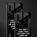 they don't know that we know - friends glass case for mi a3 redmi a3 image-2