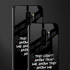 they don't know that we know - friends glass case for samsung galaxy s9 plus image-2