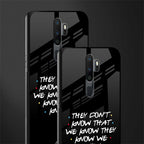 they don't know that we know - friends glass case for oppo a5 2020 image-2