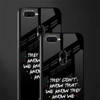 they don't know that we know - friends glass case for oppo a7 image-2