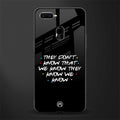 they don't know that we know - friends glass case for oppo a12 image