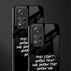 they don't know that we know - friends glass case for xiaomi 11i 5g image-2