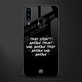 they don't know that we know - friends glass case for samsung galaxy a20s image