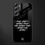 they don't know that we know - friends glass case for samsung galaxy s21 fe 5g image