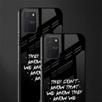 they don't know that we know - friends glass case for samsung galaxy a91 image-2