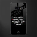 they don't know that we know - friends glass case for samsung galaxy note 9 image