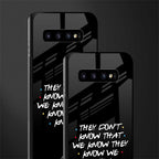 they don't know that we know - friends glass case for samsung galaxy s10 plus image-2