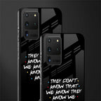 they don't know that we know - friends glass case for samsung galaxy s20 ultra image-2