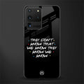 they don't know that we know - friends glass case for samsung galaxy s20 ultra image