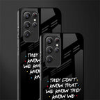 they don't know that we know - friends glass case for samsung galaxy s22 ultra 5g image-2