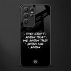 they don't know that we know - friends glass case for samsung galaxy s21 ultra image