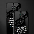 they don't know that we know - friends glass case for redmi note 9 image-2