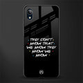 they don't know that we know - friends glass case for vivo y91i image