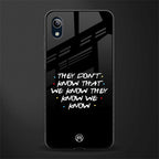they don't know that we know - friends glass case for vivo y91i image