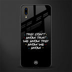 they don't know that we know - friends glass case for vivo v11 pro image