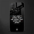 they don't know that we know - friends glass case for vivo y50 image