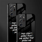 they don't know that we know - friends glass case for samsung galaxy note 20 ultra 5g image-2