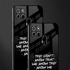 they don't know that we know - friends glass case for realme narzo 30a image-2