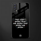 they don't know that we know - friends glass case for realme narzo 20 pro image