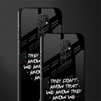 they don't know that we know - friends glass case for redmi 9 prime image-2