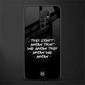 they don't know that we know - friends glass case for poco m2 image