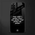 they don't know that we know - friends glass case for samsung galaxy s20 plus image