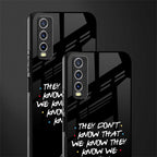 they don't know that we know - friends glass case for vivo y12s image-2