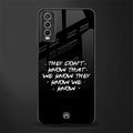 they don't know that we know - friends glass case for vivo y20i vivo y20t image