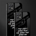 they don't know that we know - friends glass case for oppo a15 image-2