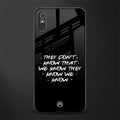 they don't know that we know - friends glass case for redmi 9a image