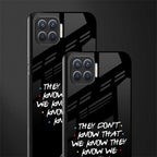 they don't know that we know - friends glass case for oppo f17 image-2