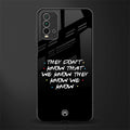 they don't know that we know - friends glass case for redmi 9 power image