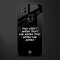 they don't know that we know - friends glass case for redmi 9 image