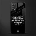 they don't know that we know - friends glass case for realme x7 pro image
