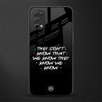 they don't know that we know - friends glass case for realme x7 pro image