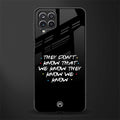 they don't know that we know - friends glass case for samsung galaxy a12 image