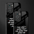 they don't know that we know - friends glass case for redmi note 10s image-2