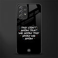 they don't know that we know - friends glass case for samsung galaxy a72 image