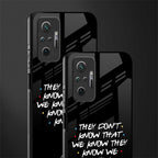 they don't know that we know - friends glass case for redmi note 10 pro max image-2