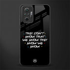 they don't know that we know - friends glass case for redmi note 10 pro image