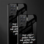they don't know that we know - friends glass case for oppo f19 pro image-2
