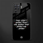 they don't know that we know - friends glass case for oppo f19 pro image