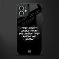 they don't know that we know - friends glass case for iphone 12 mini image