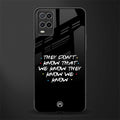 they don't know that we know - friends glass case for oppo a54 image